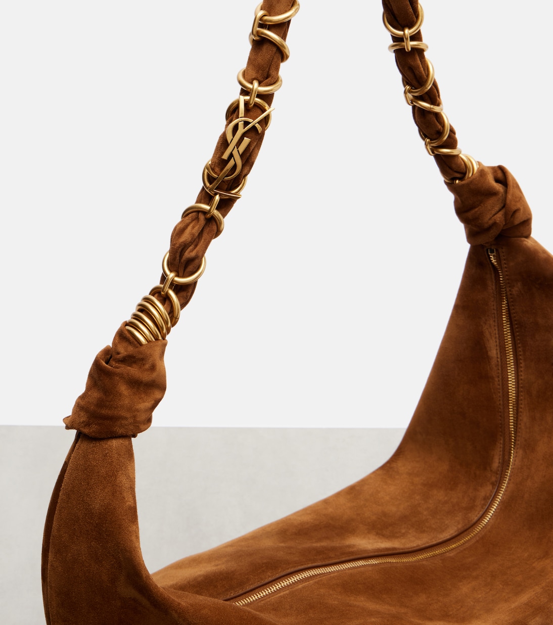 Borsa a spalla Amalia in suede | Saint Laurent
