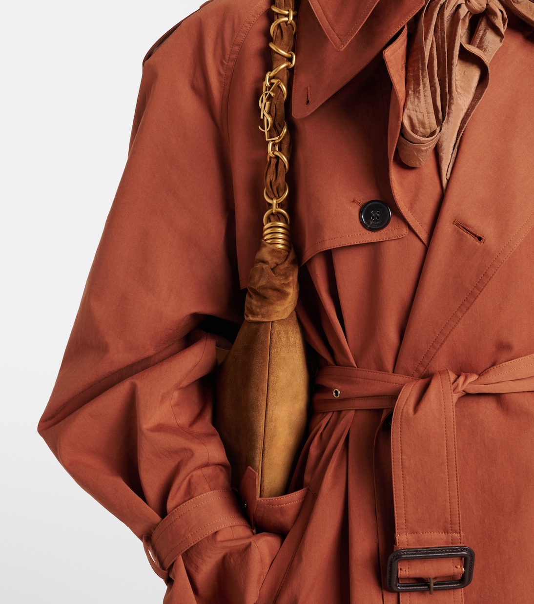 Borsa a spalla Amalia in suede | Saint Laurent