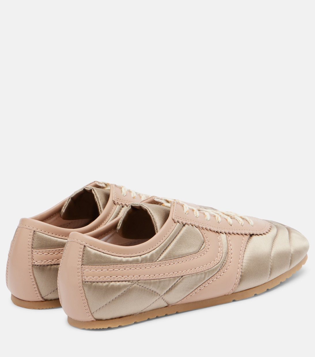 Sneakers aus Satin und Leder | Dries Van Noten