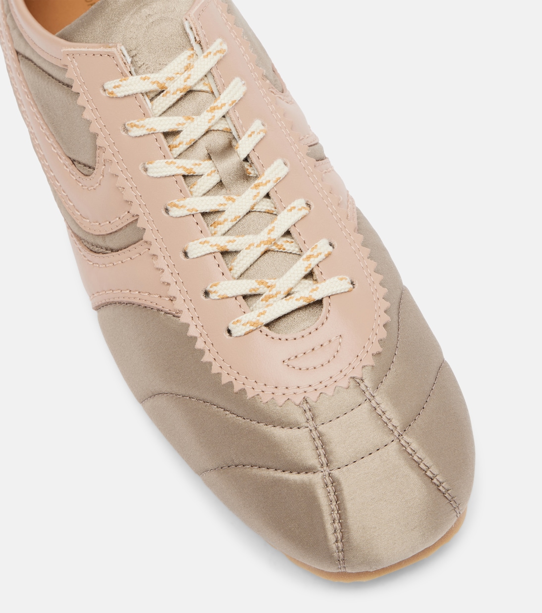 Sneakers aus Satin und Leder | Dries Van Noten