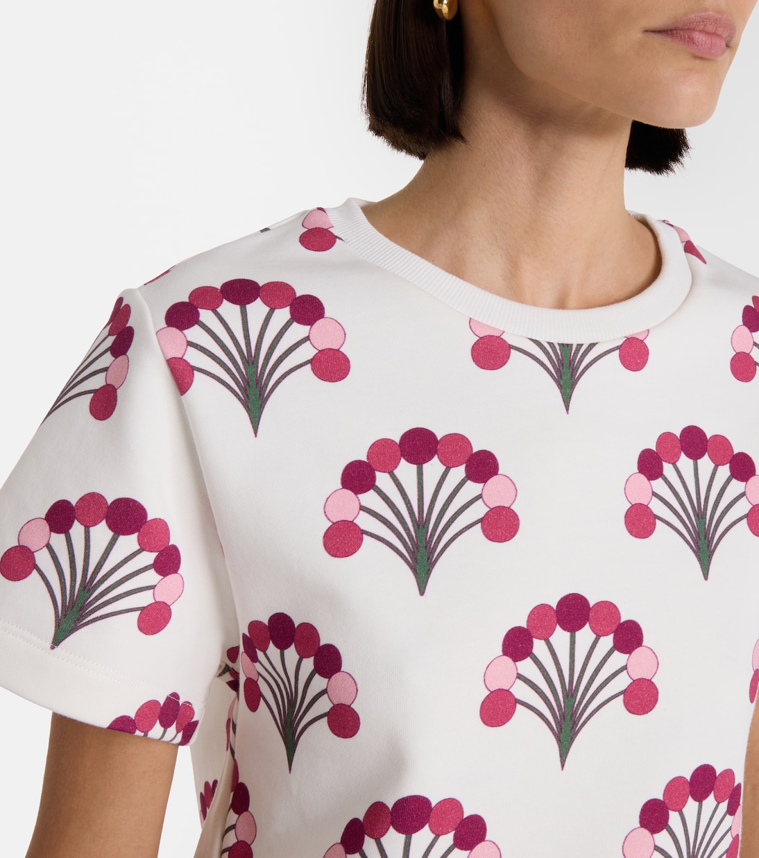 Camiseta La Scala de jersey estampada con plumas | La DoubleJ