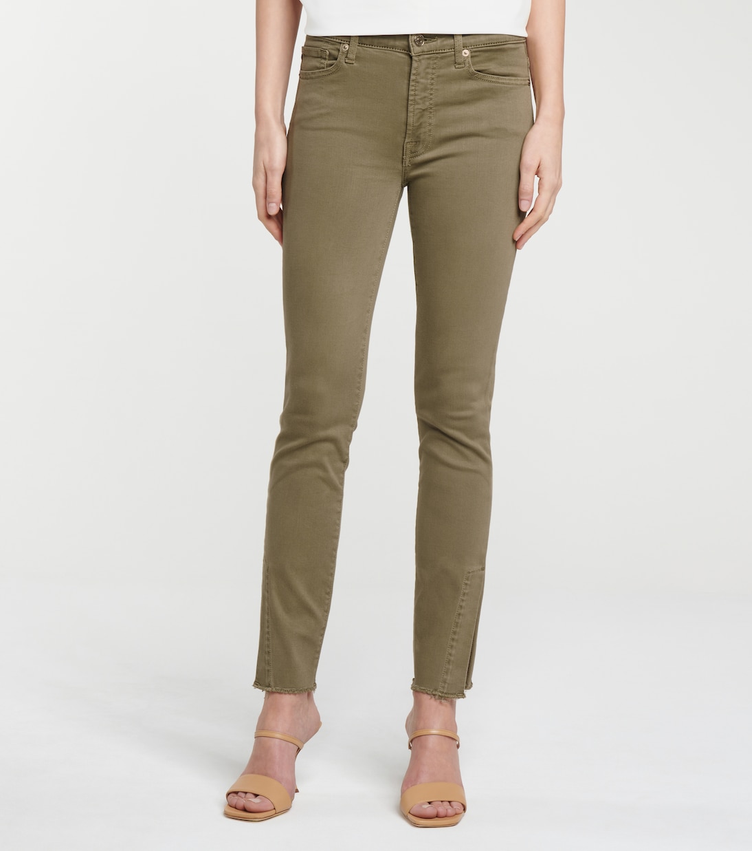 Ronnie Slim Illusion mid-rise skinny jeans | 7 For All Mankind