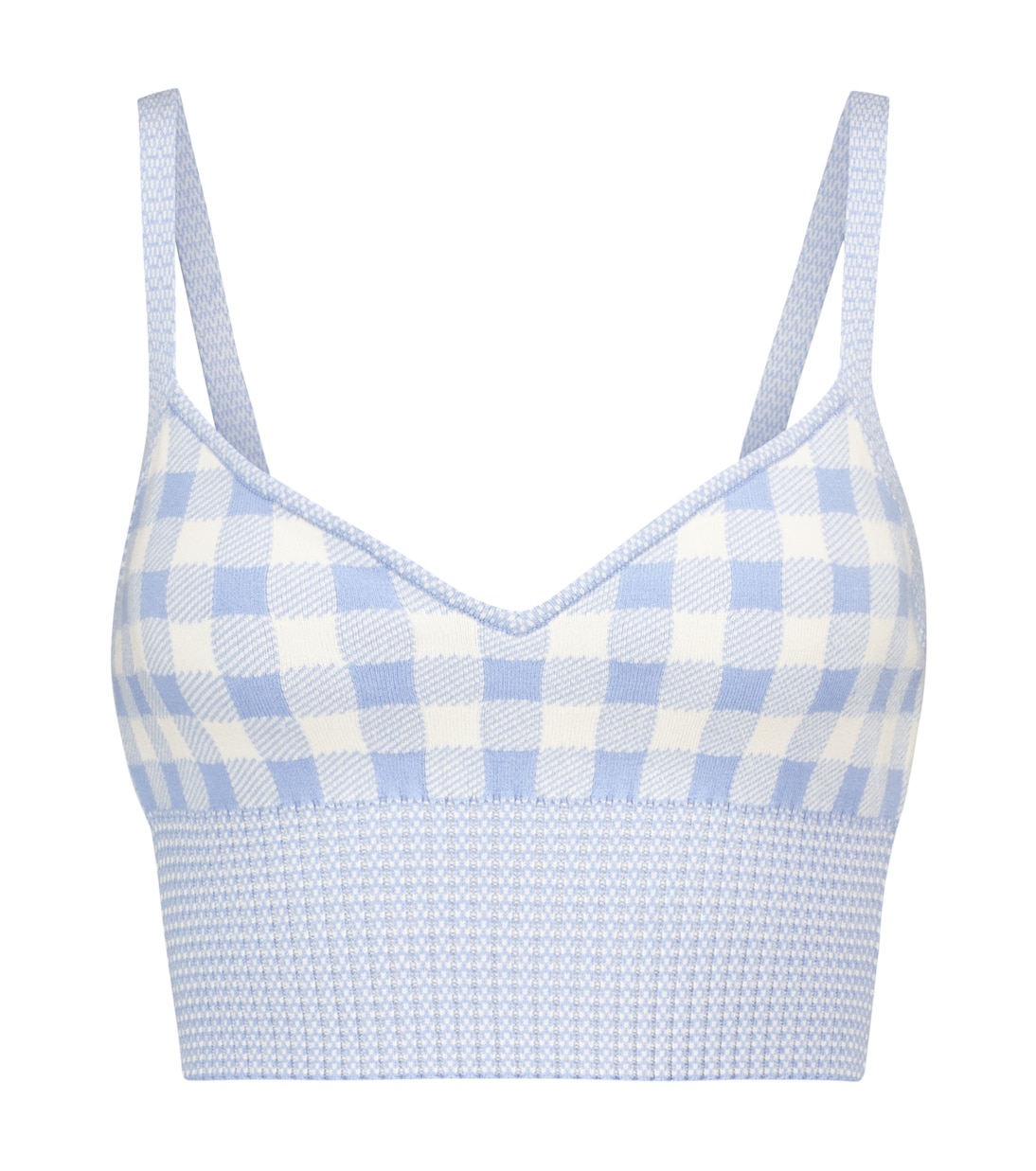 Tyler gingham knit bralette | Altuzarra