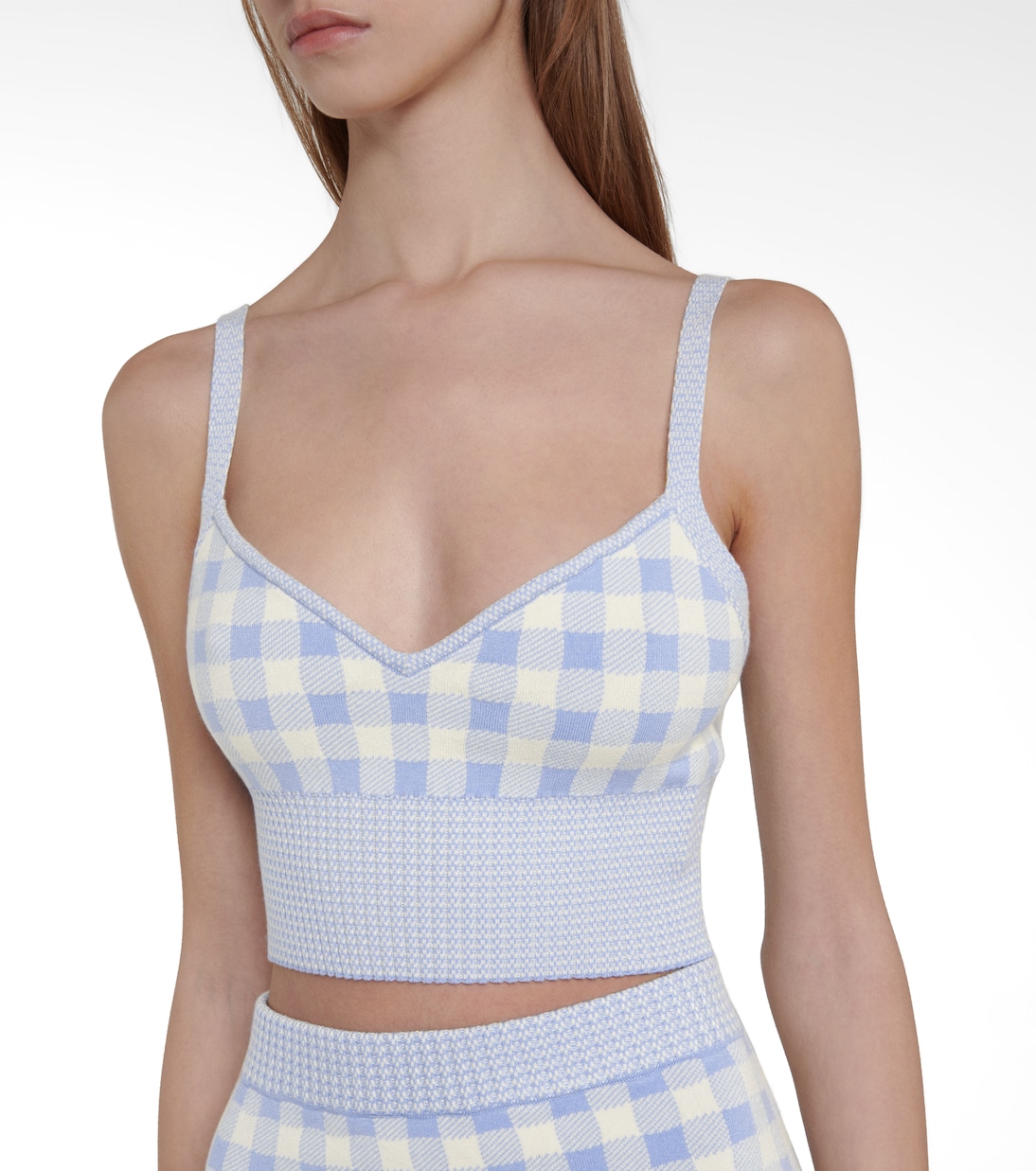 Tyler gingham knit bralette | Altuzarra