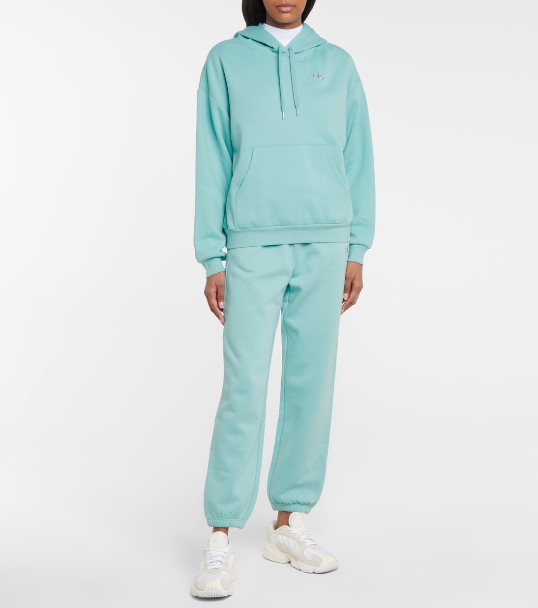 Accolade cotton-blend hoodie | Alo Yoga