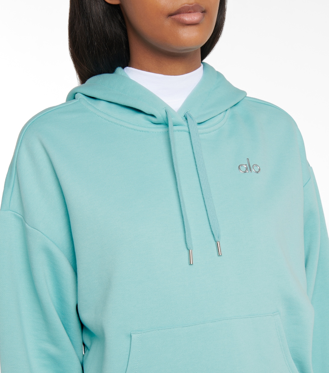 Accolade cotton-blend hoodie | Alo Yoga