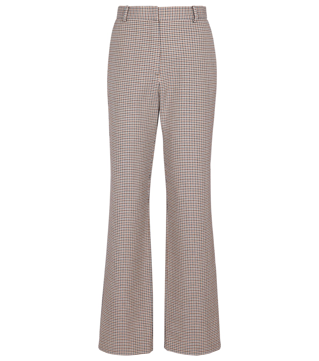 Houndstooth wool and cotton straight pants | Magda Butrym