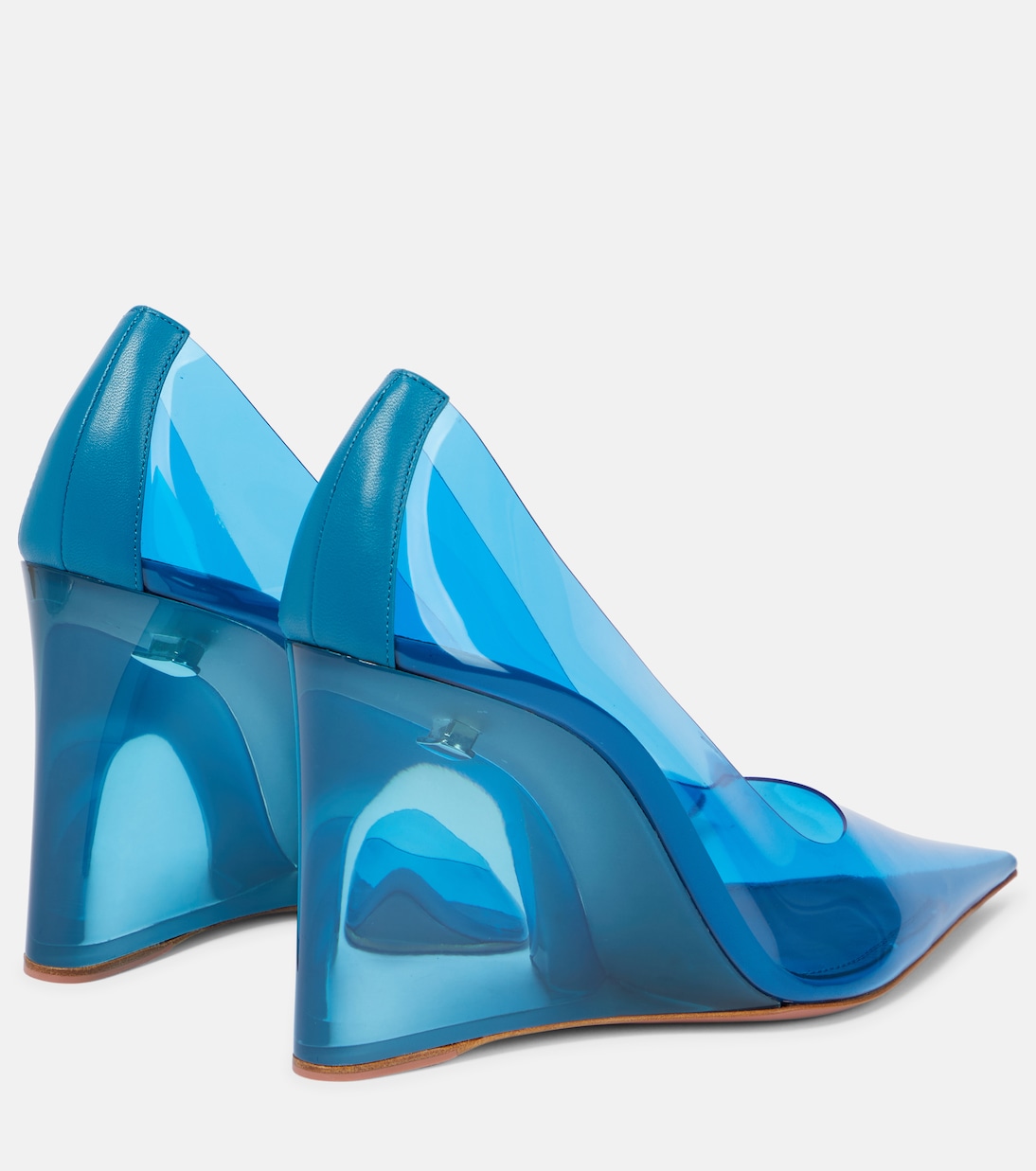 Ane Glass wedge pumps | Amina Muaddi