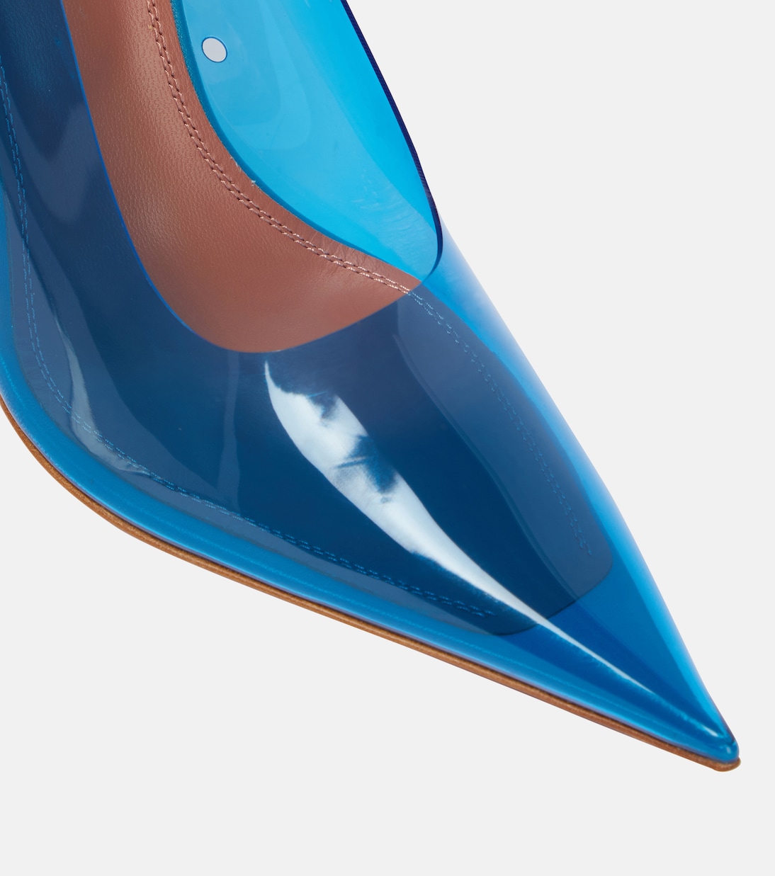 Ane Glass wedge pumps | Amina Muaddi