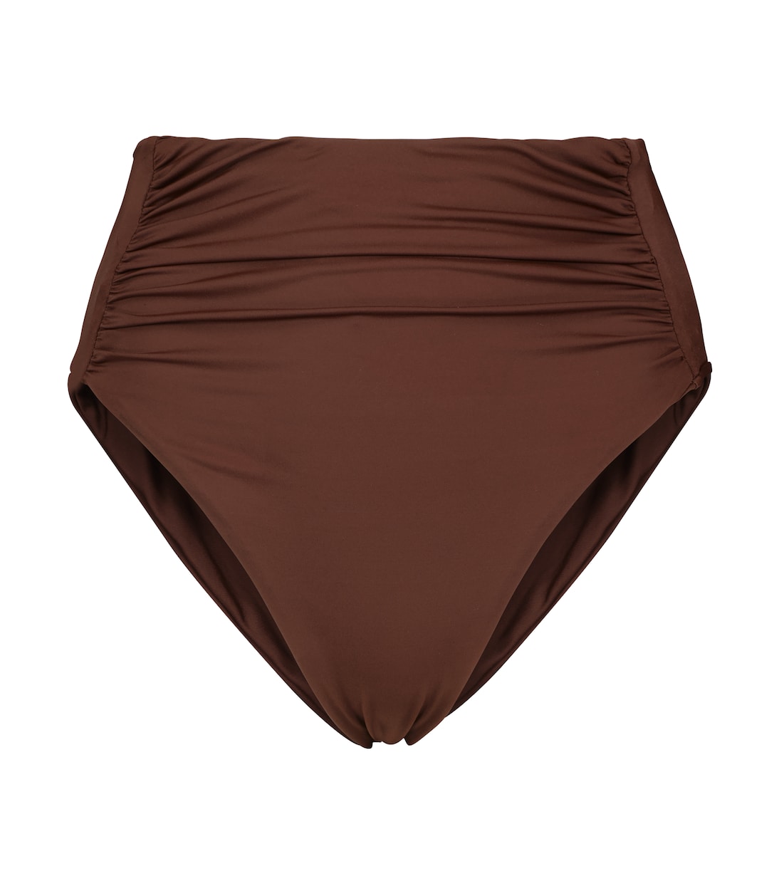 Ruched high-rise bikini bottoms | Self-Portrait