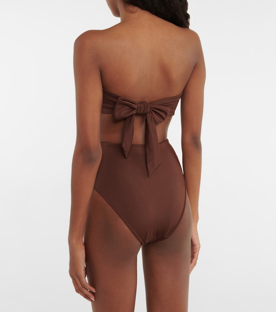 Ruched high-rise bikini bottoms | Self-Portrait