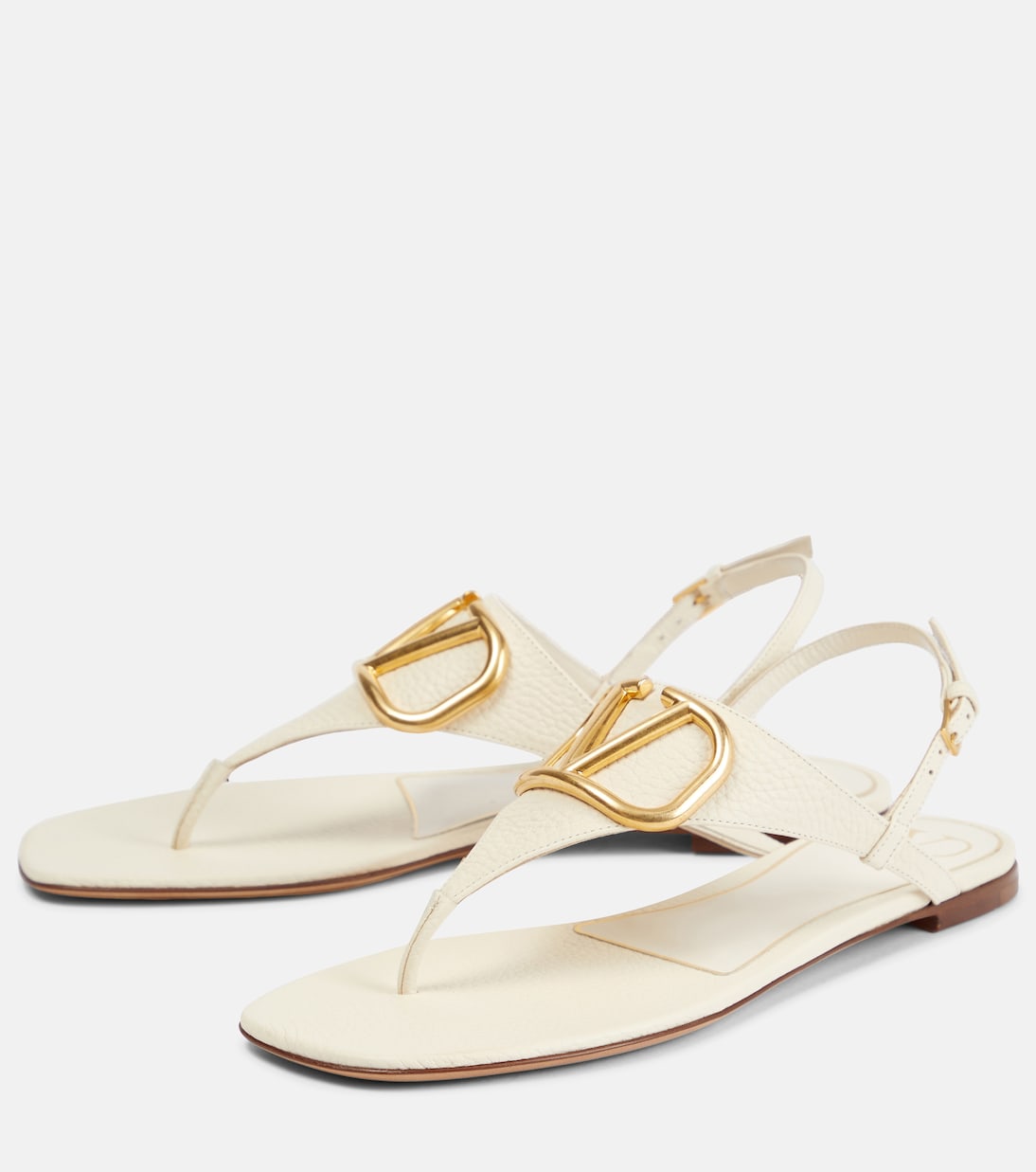 VLogo leather thong sandals | Valentino Garavani