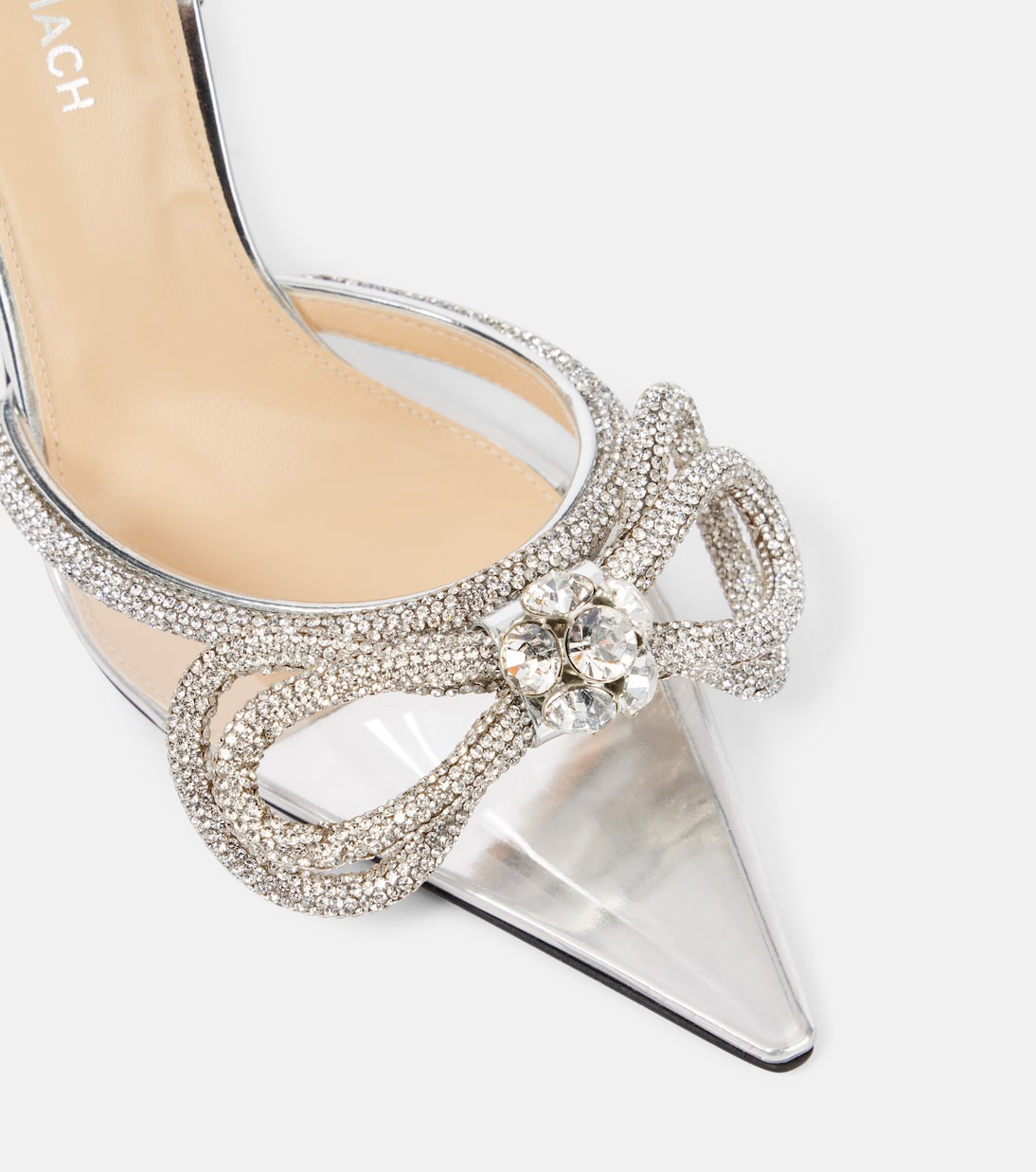 Verzierte Pumps Double Bow mit Lackleder | Mach & Mach