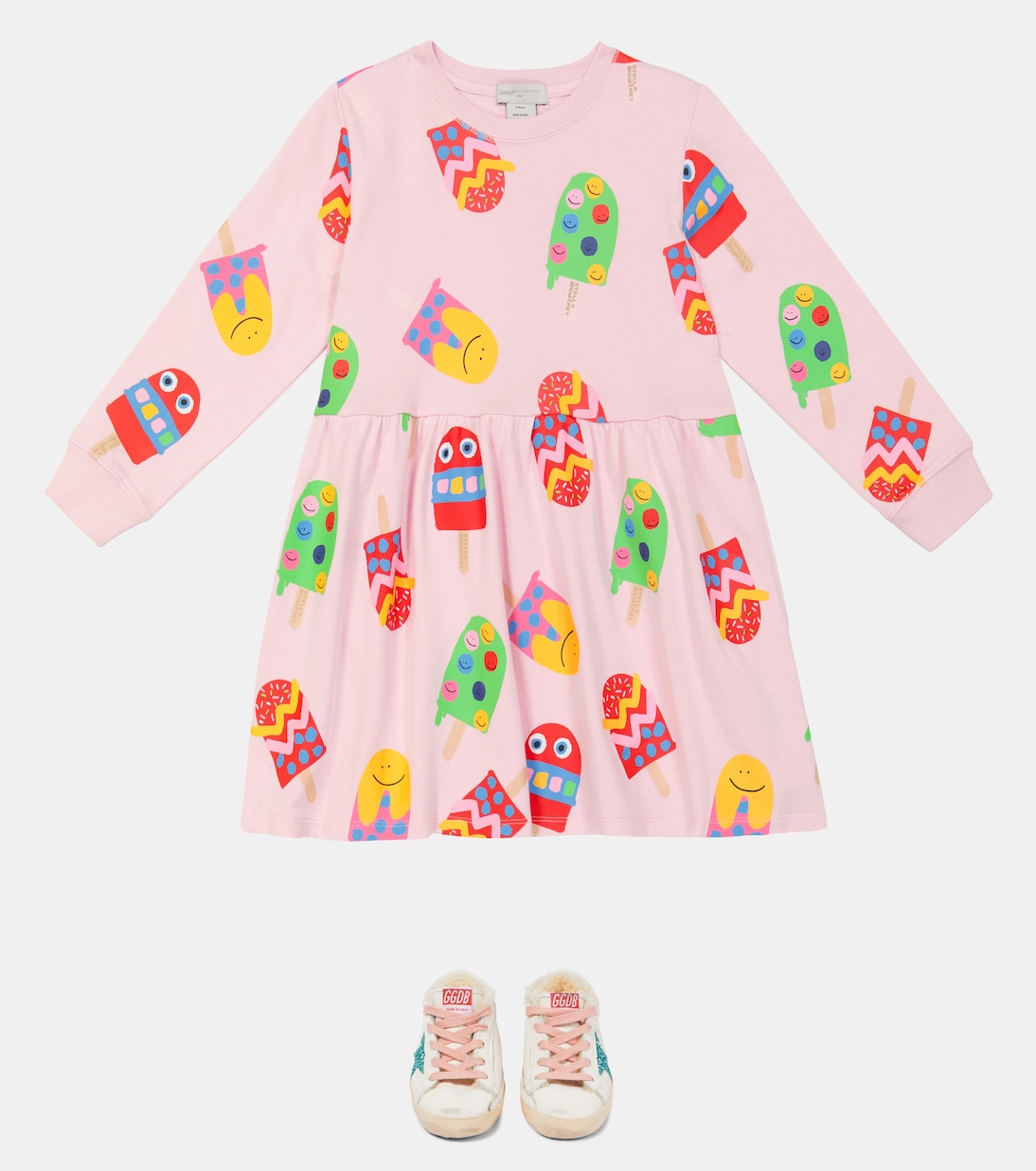 Abito in cotone con stampa | Stella McCartney Kids