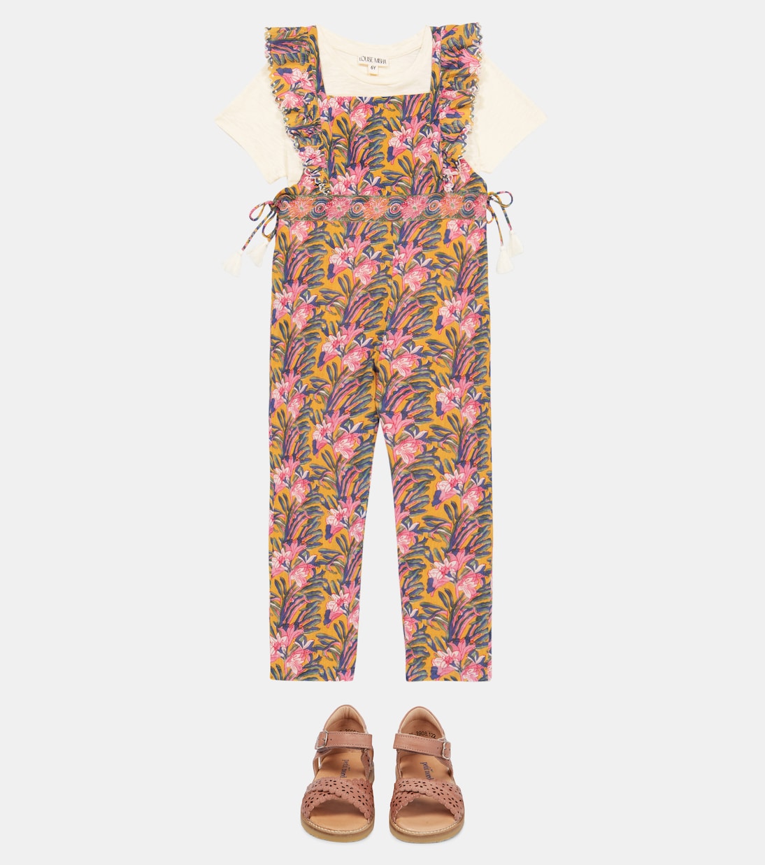Mono Talia de algodón floral | Louise Misha