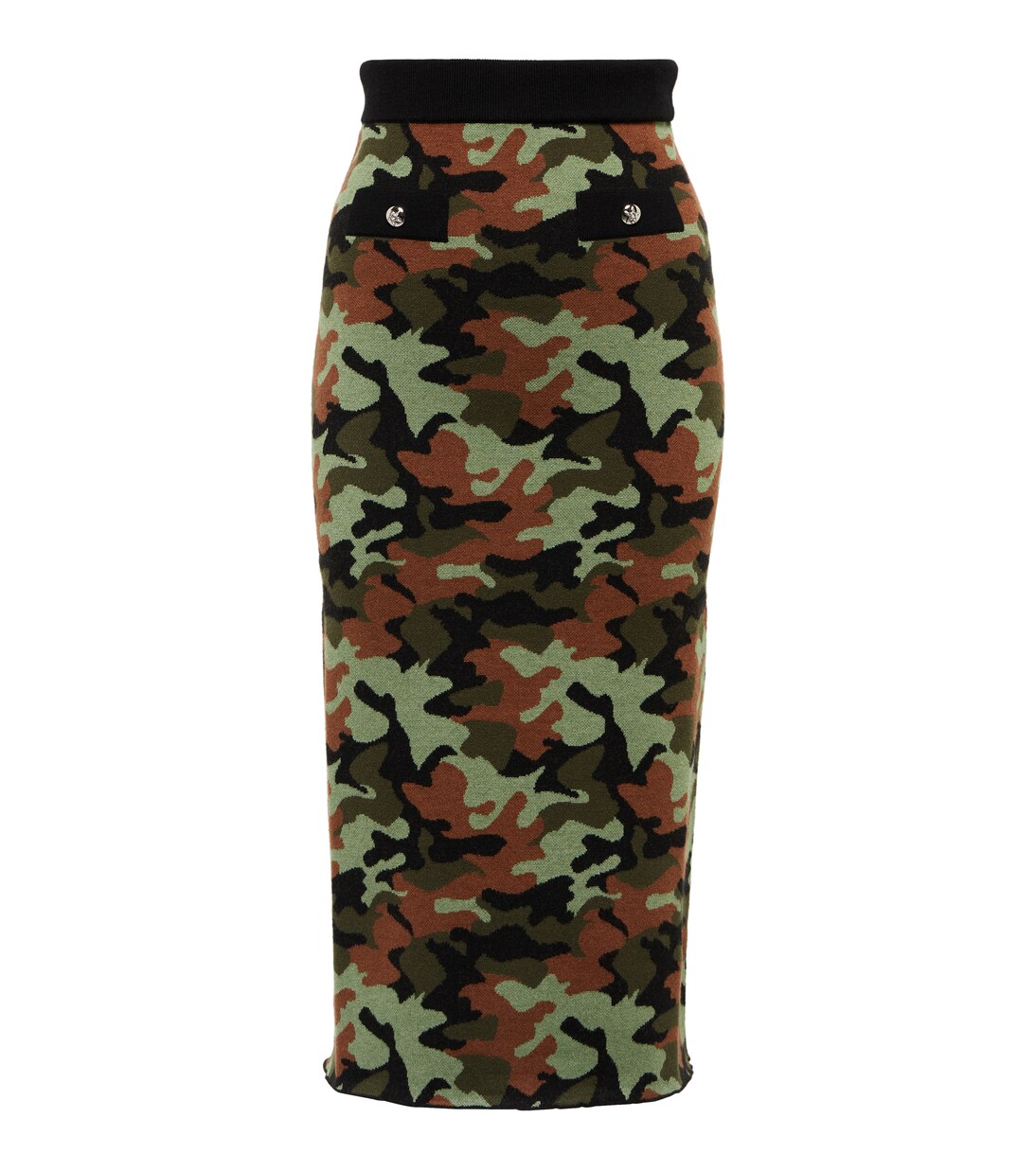 Falda midi de camuflaje | Alessandra Rich