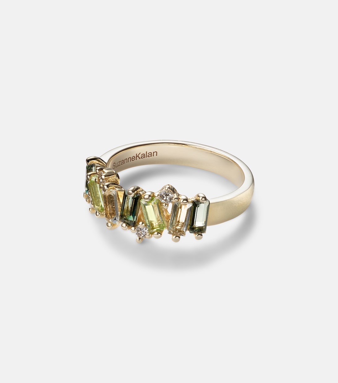 Anello Amalfi in oro 14kt con diamanti, topazio, peridoto e ametista - Collezione Suzanne Kalan per giovani trendy