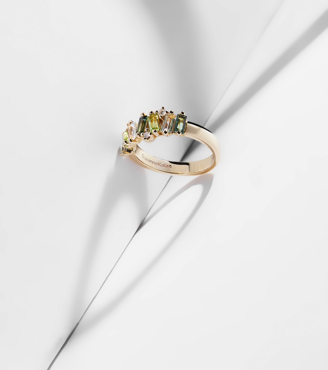 Anello Amalfi in oro 14kt con diamanti, topazio, peridoto e ametista - Collezione Suzanne Kalan per giovani trendy