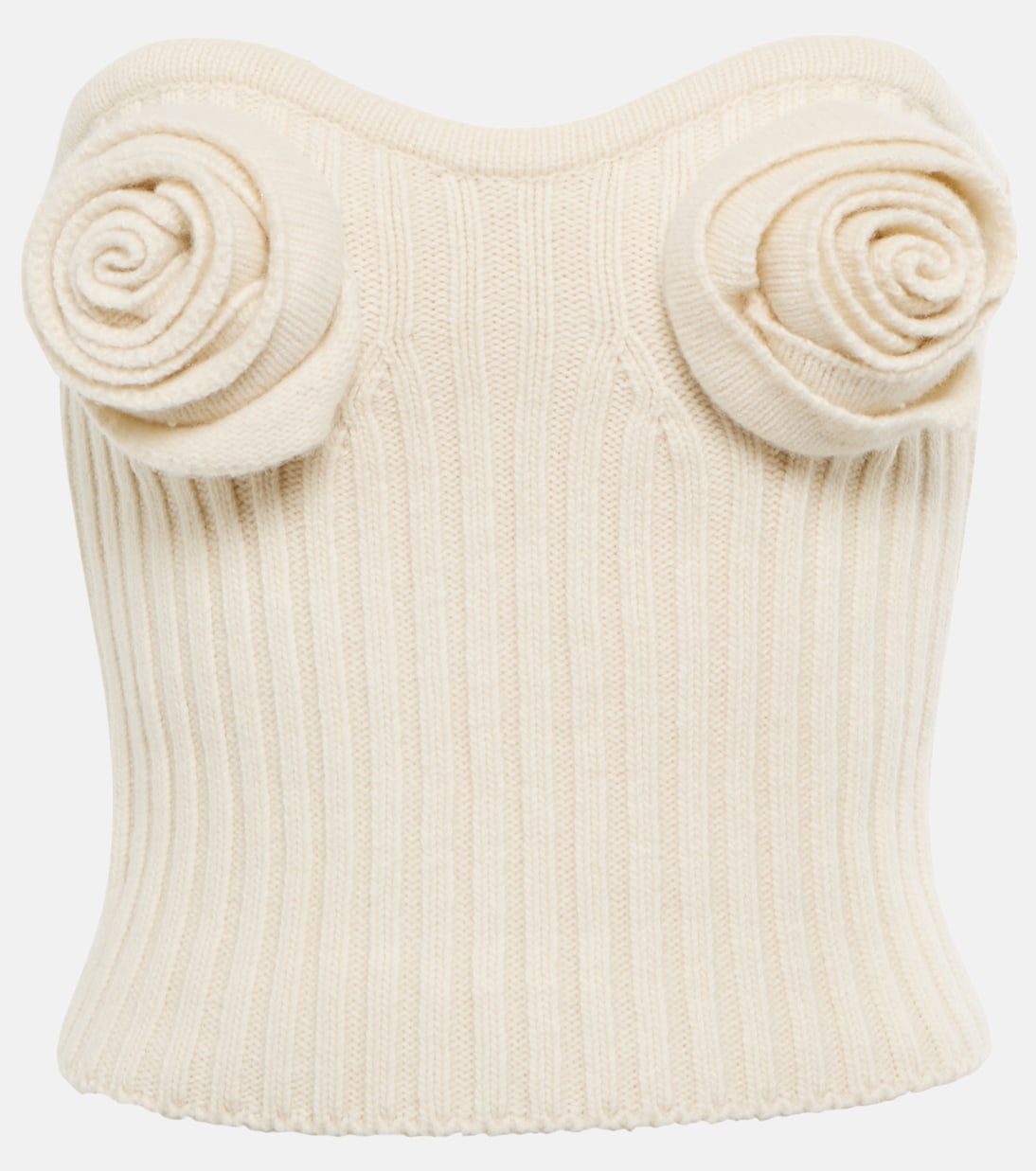 Bustier de lana con apliques florales | Blumarine