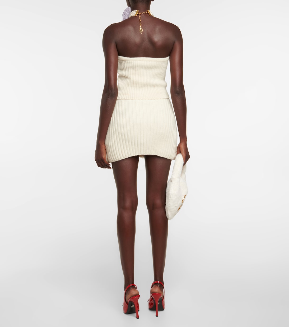 Bustier de lana con apliques florales | Blumarine