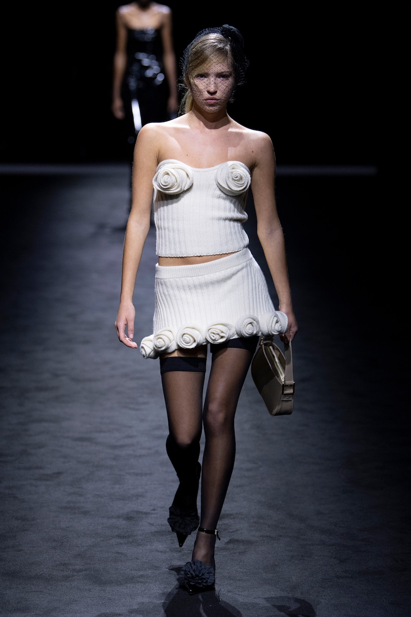 Bustier de lana con apliques florales | Blumarine