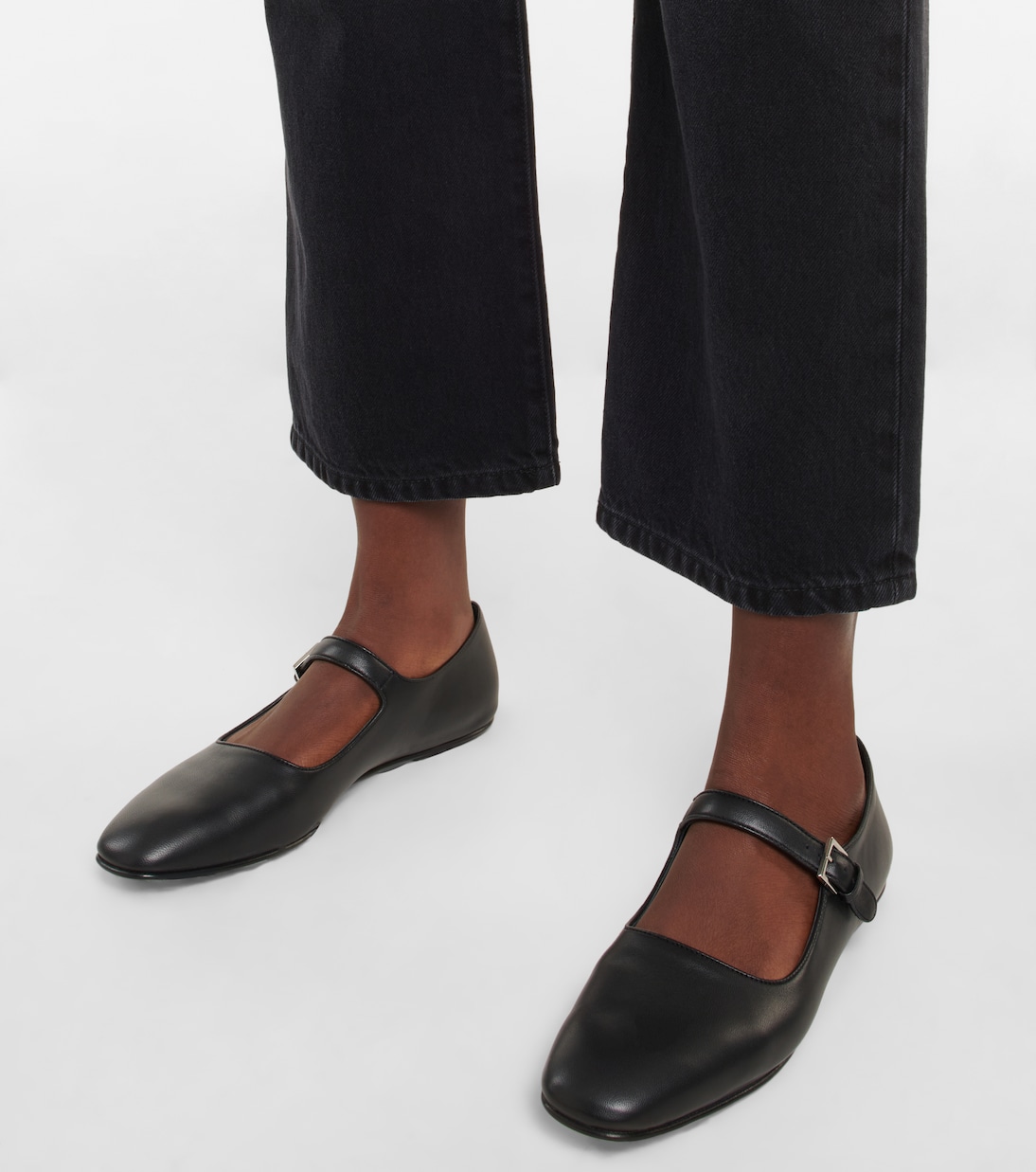 Ballerines Ava Mary Jane en cuir | The Row