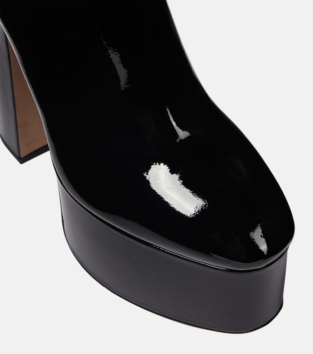 Tan-Go patent leather over-the-knee boots | Valentino Garavani