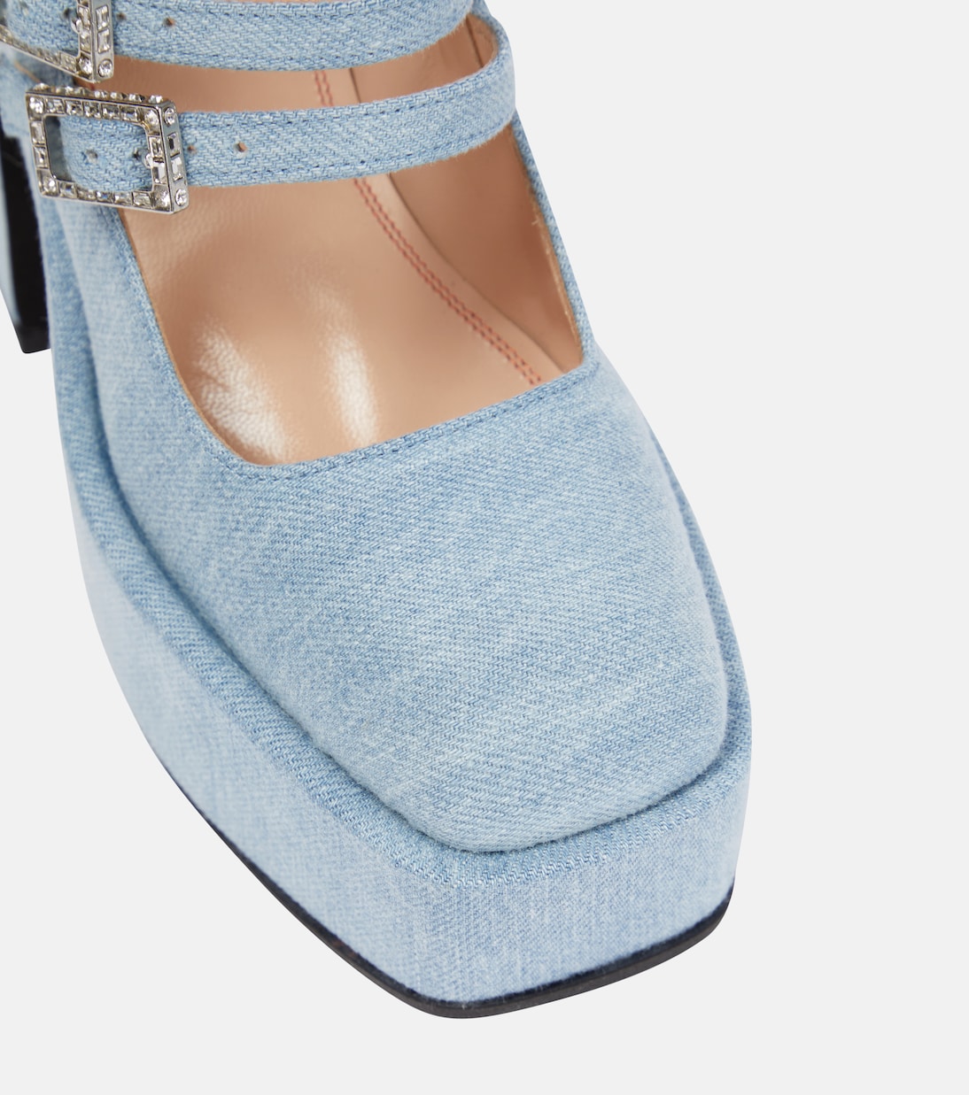 Bulla Marietta denim platform pumps | Nodaleto