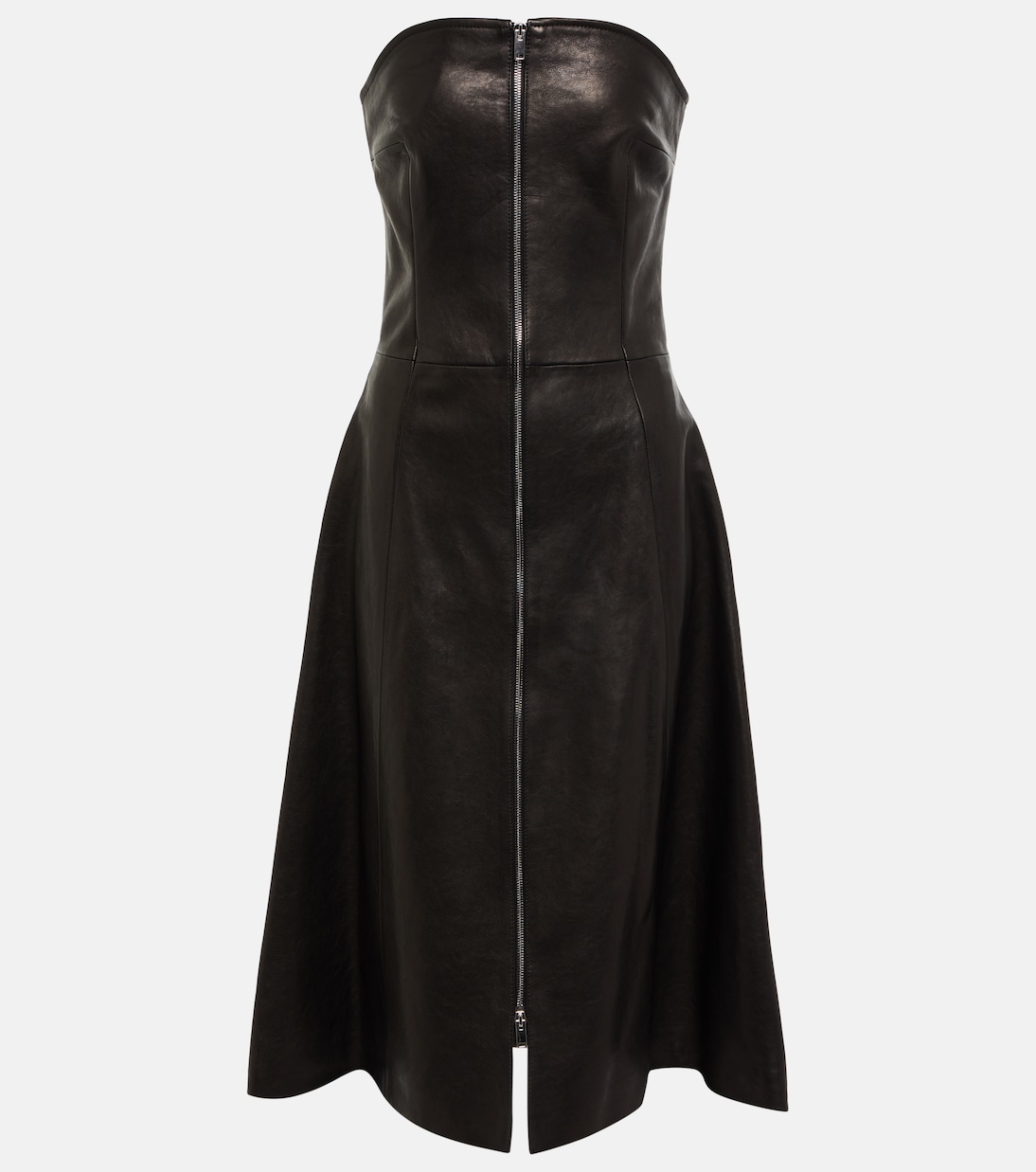 Abito midi Valerie in pelle | Khaite