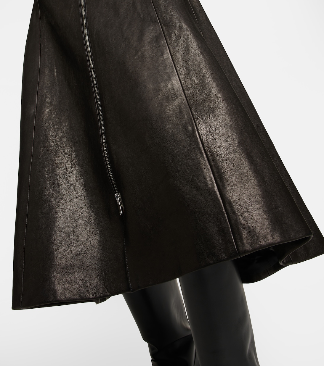 Abito midi Valerie in pelle | Khaite