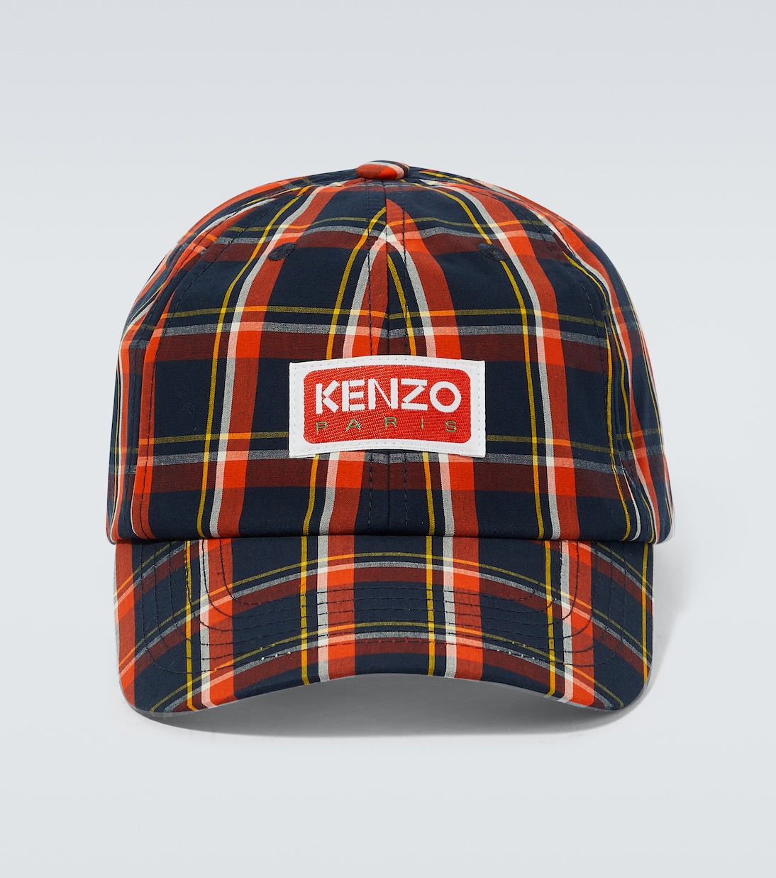 Gorra de algodón a cuadros con logo | Kenzo