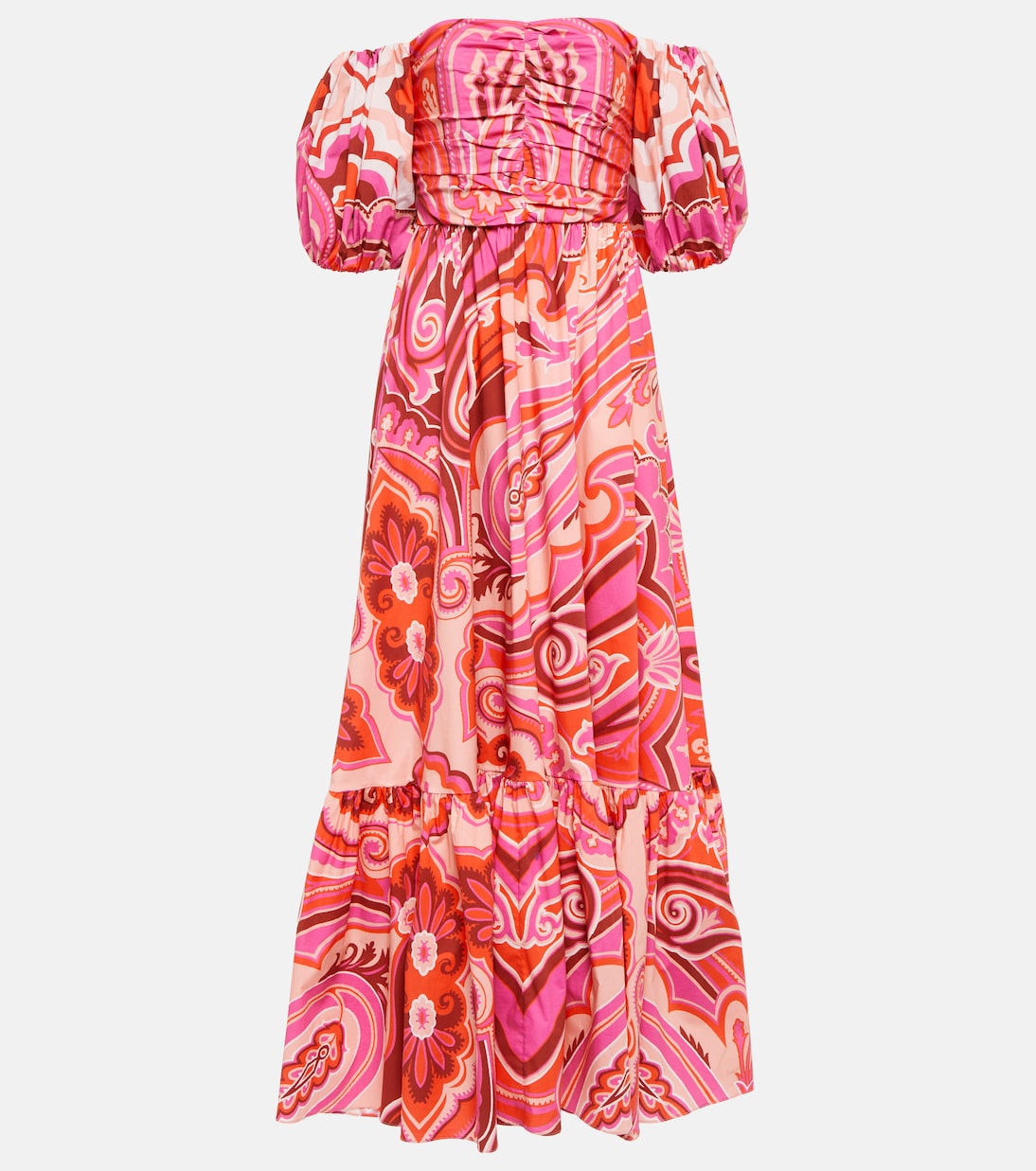 Paisley cotton-blend midi dress | Etro