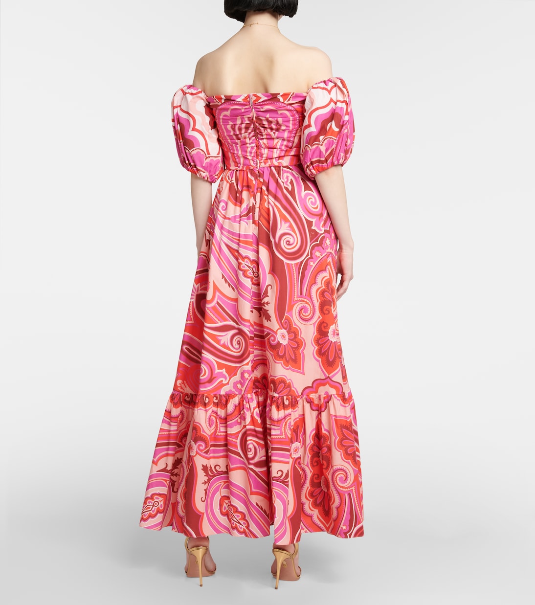 Paisley cotton-blend midi dress | Etro