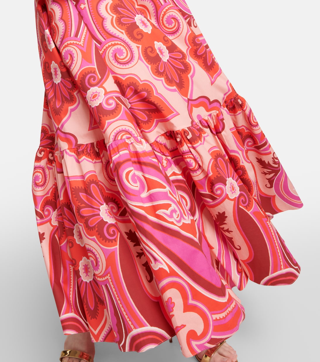 Paisley cotton-blend midi dress | Etro