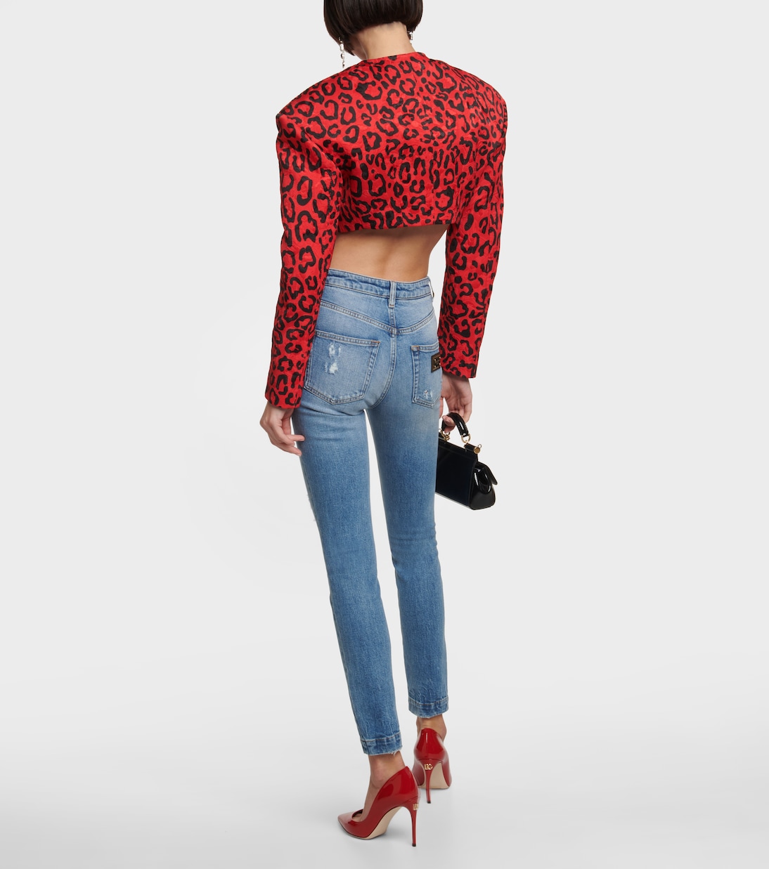 Distressed high-rise skinny jeans | Dolce&Gabbana