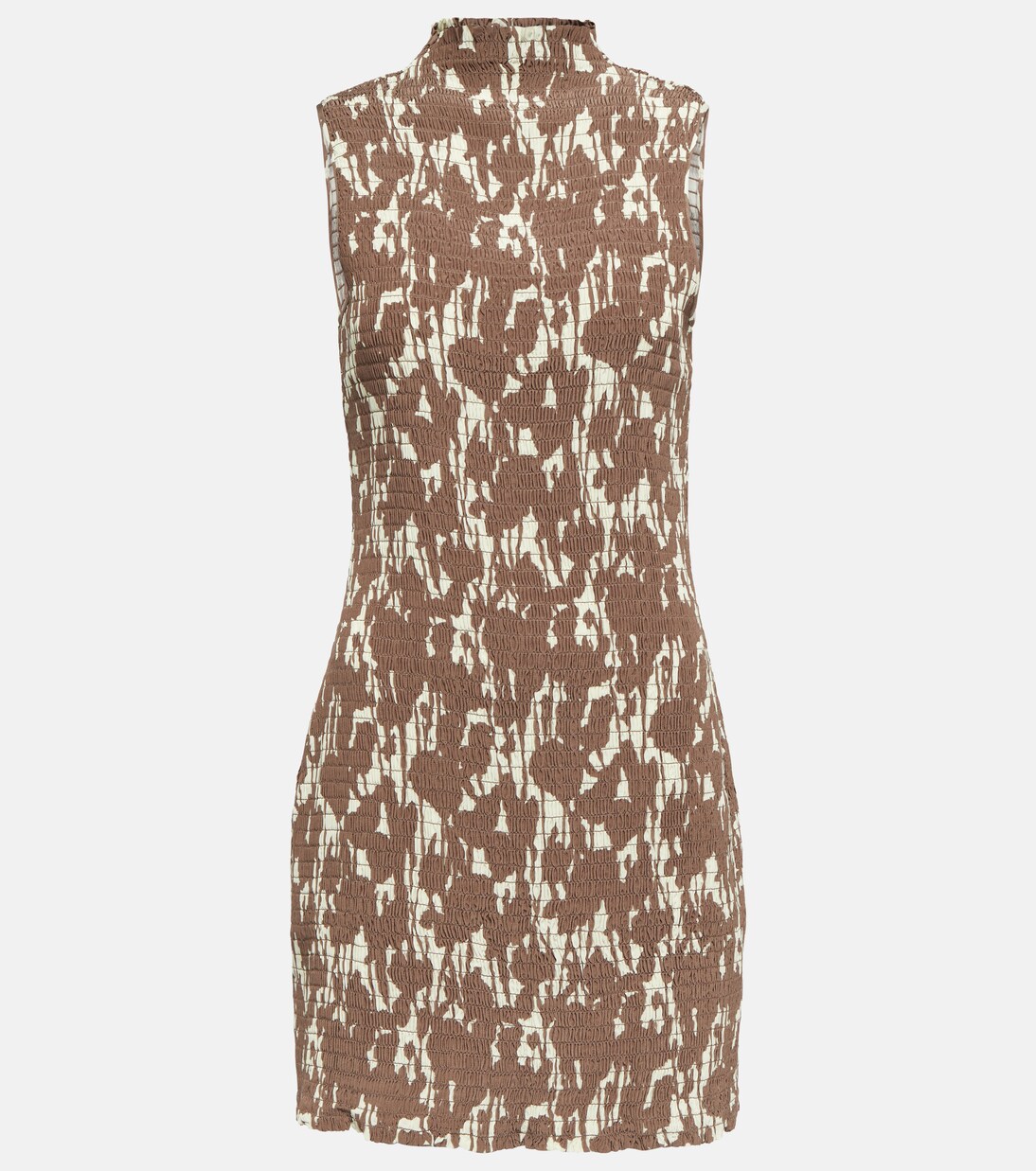 White Label smocked floral jersey minidress | Proenza Schouler