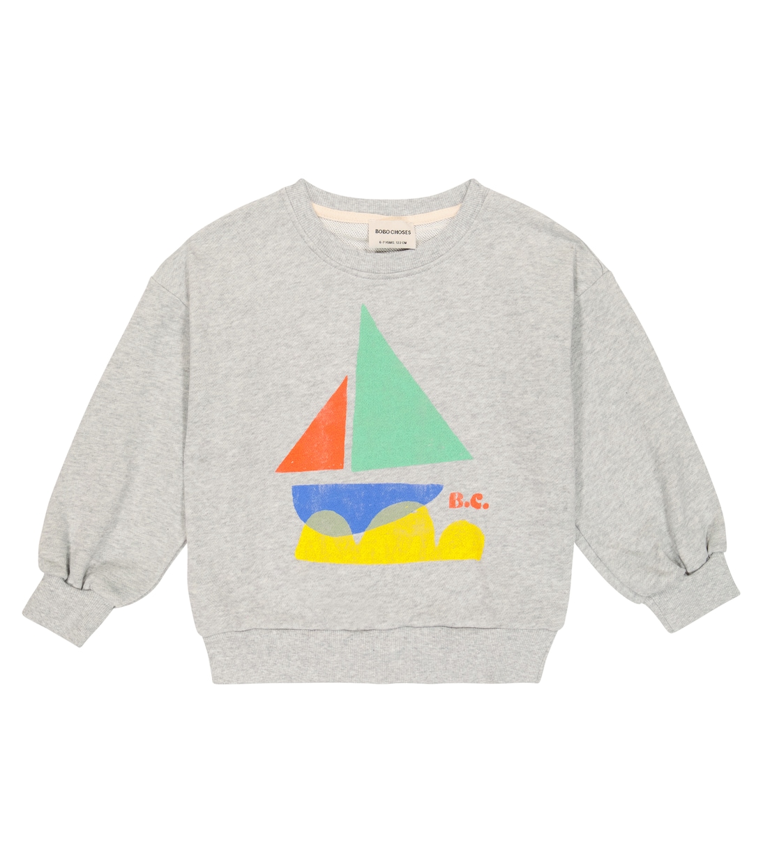 Boat print cotton sweatshirt | Bobo Choses