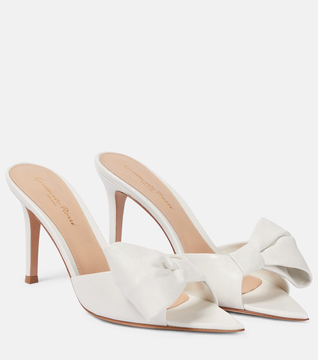 Verzierte Pantoletten aus Leder | Gianvito Rossi