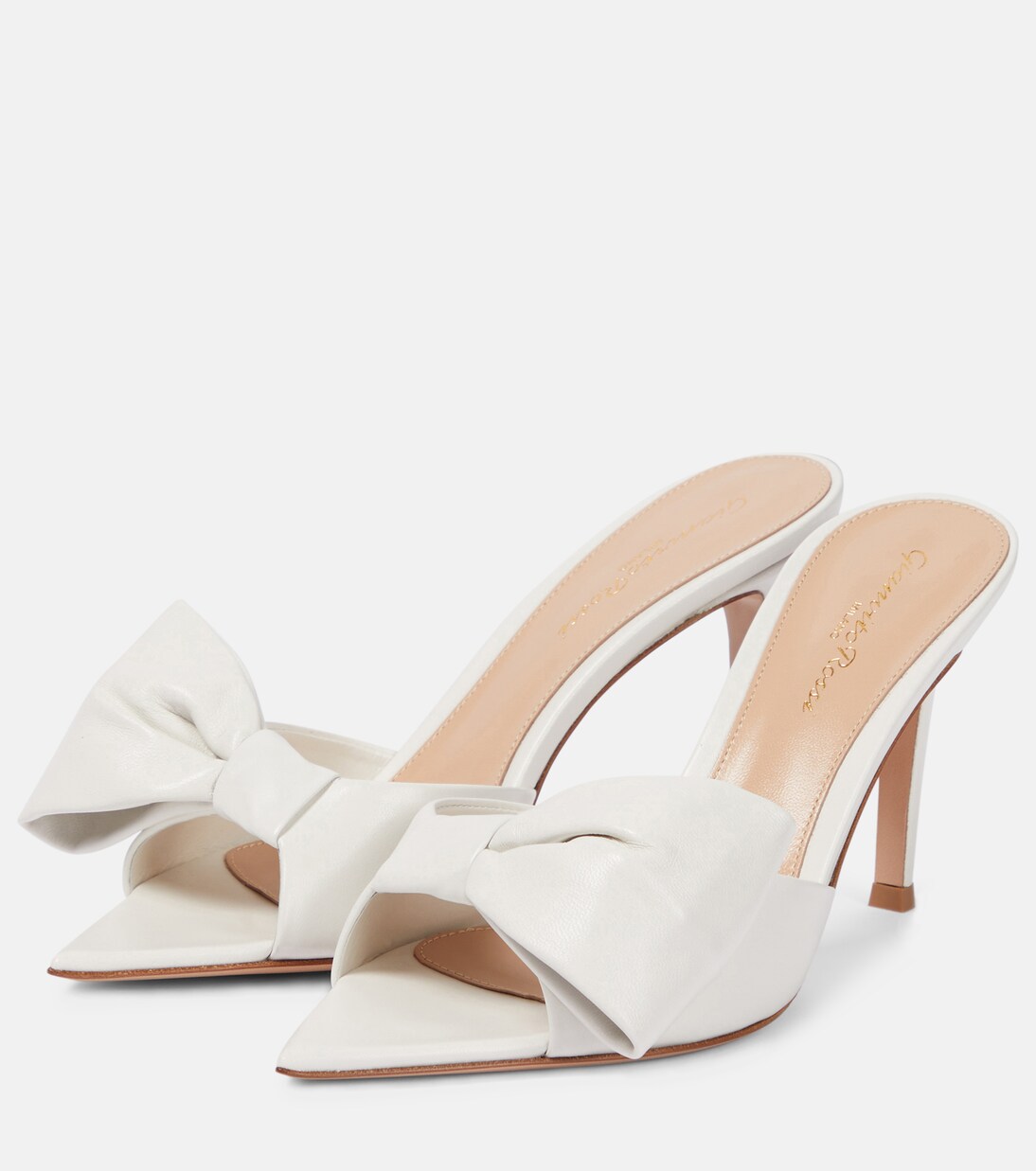 Verzierte Pantoletten aus Leder | Gianvito Rossi