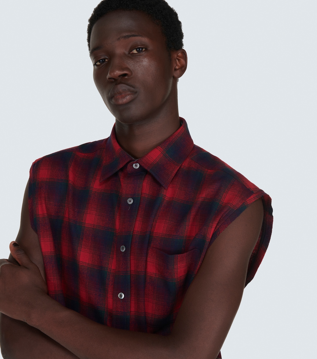 x Pendleton - Camicia in lana senza maniche | Maison Margiela