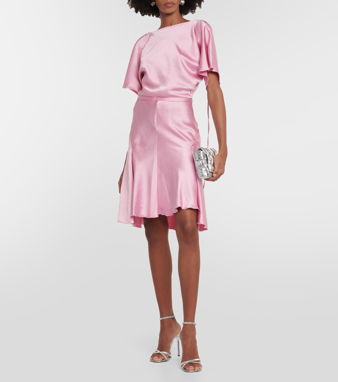 Draped satin minidress | Victoria Beckham