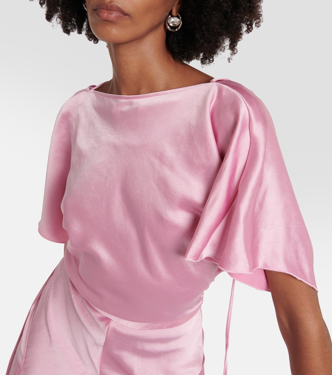 Draped satin minidress | Victoria Beckham