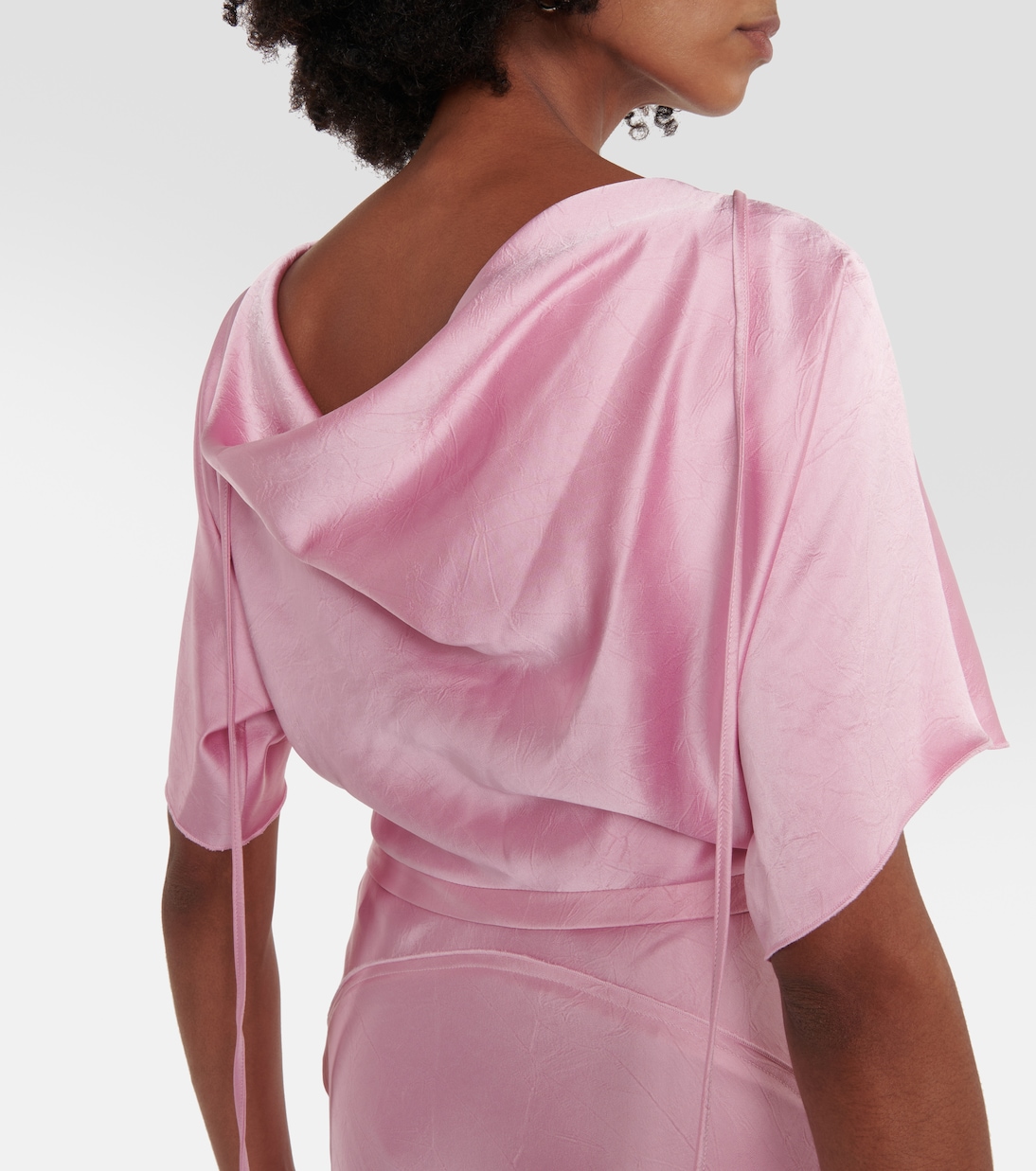 Draped satin minidress | Victoria Beckham