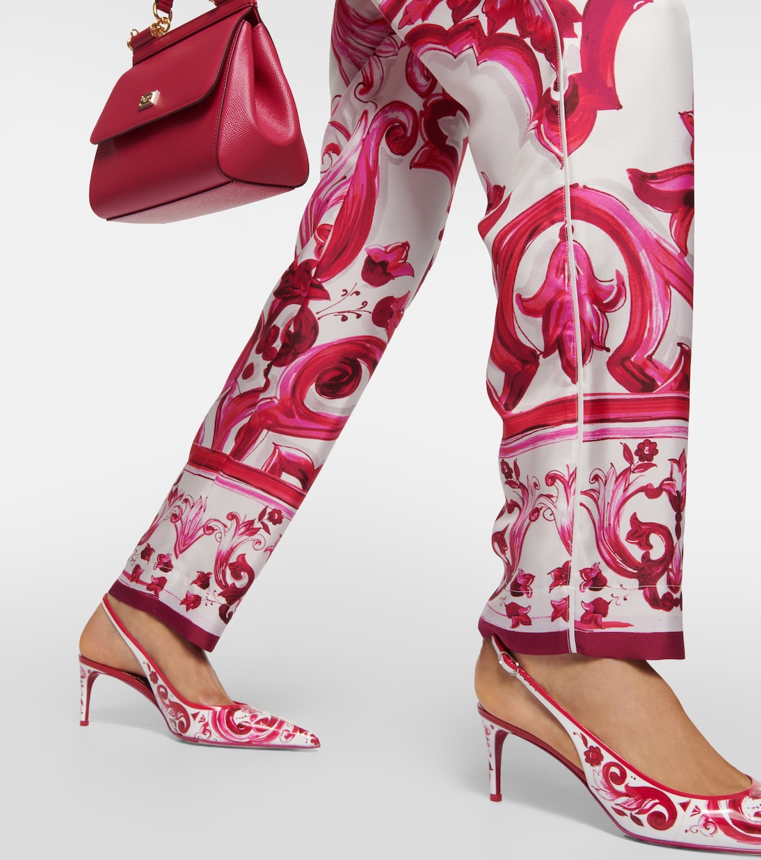 Pantaloni regular in twill di seta | Dolce&Gabbana