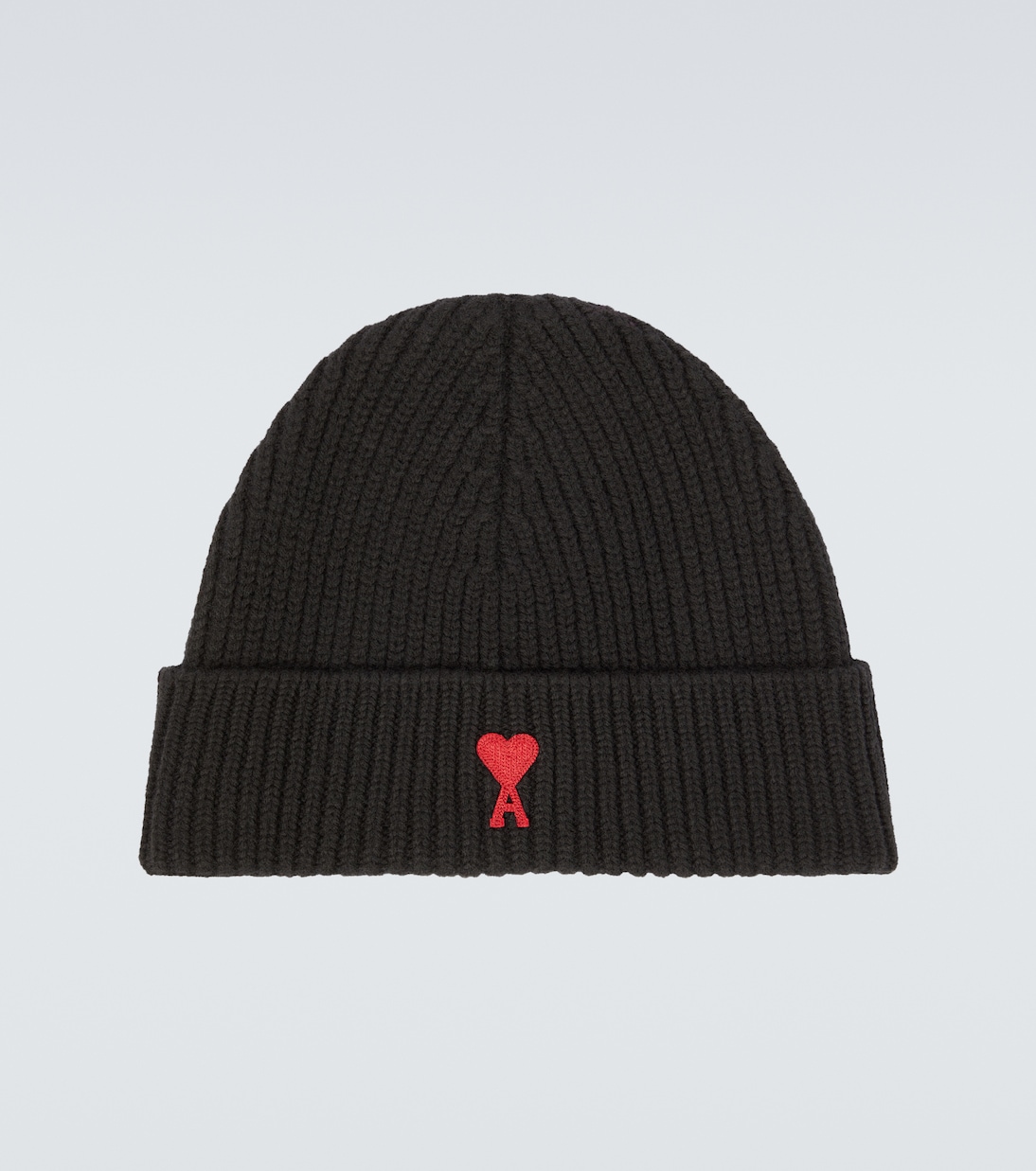 Ami De Cœur ribbed-knit wool beanie | Ami Paris