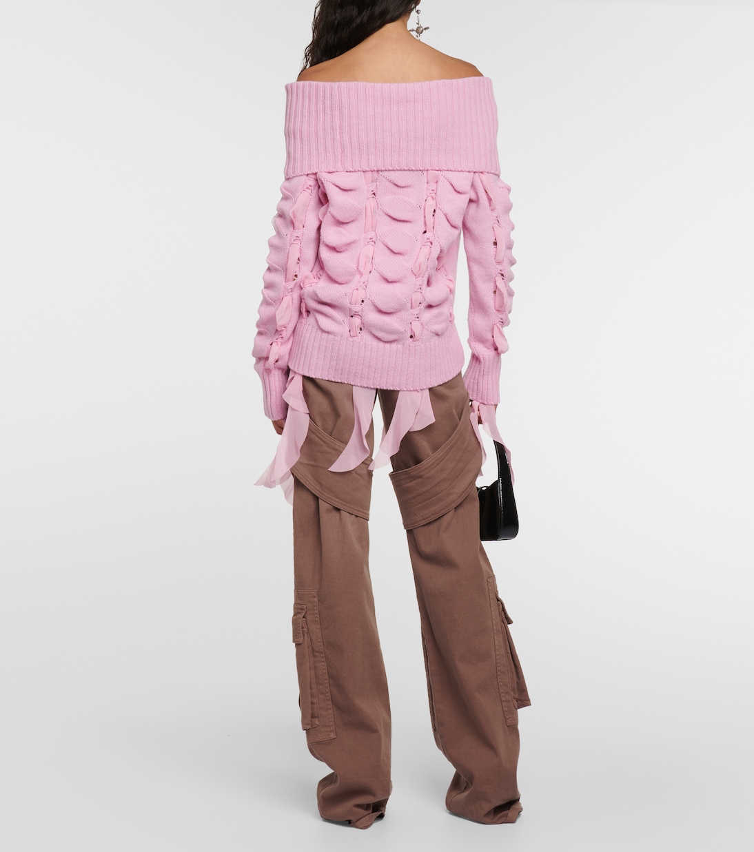 Pullover in lana con scollo bardot | Blumarine