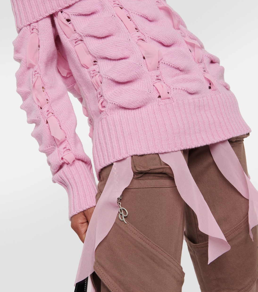 Pullover in lana con scollo bardot | Blumarine