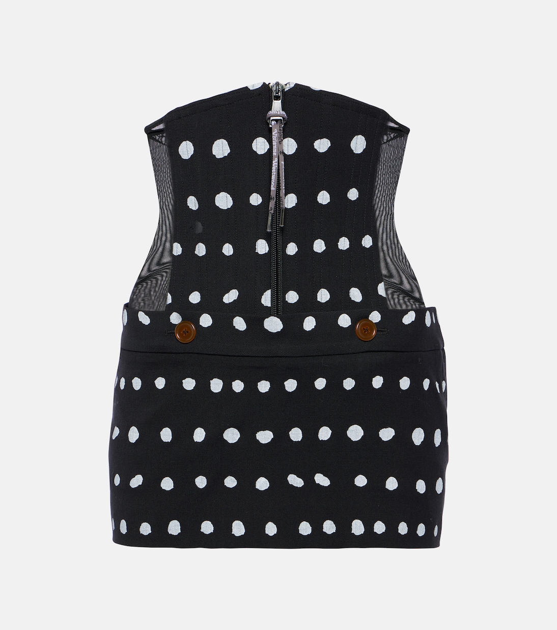 Minifalda Foam de lana virgen con lunares | Vivienne Westwood