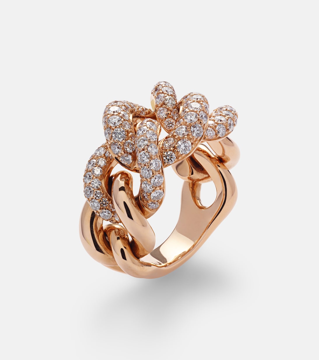 Anello in oro rosa 18kt Pomellato con diamanti bianchi, gioiello chic per giovani trendsetter