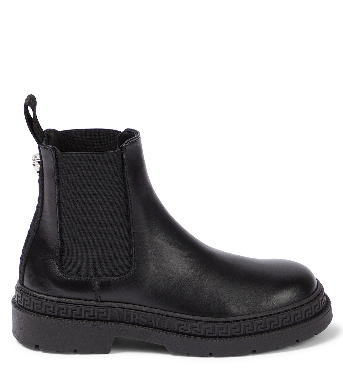 Bottines Chelsea Greca en cuir | Versace Kids